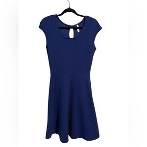 Gilli Blue A Line Scoop Neck Mini Dress- Size Small